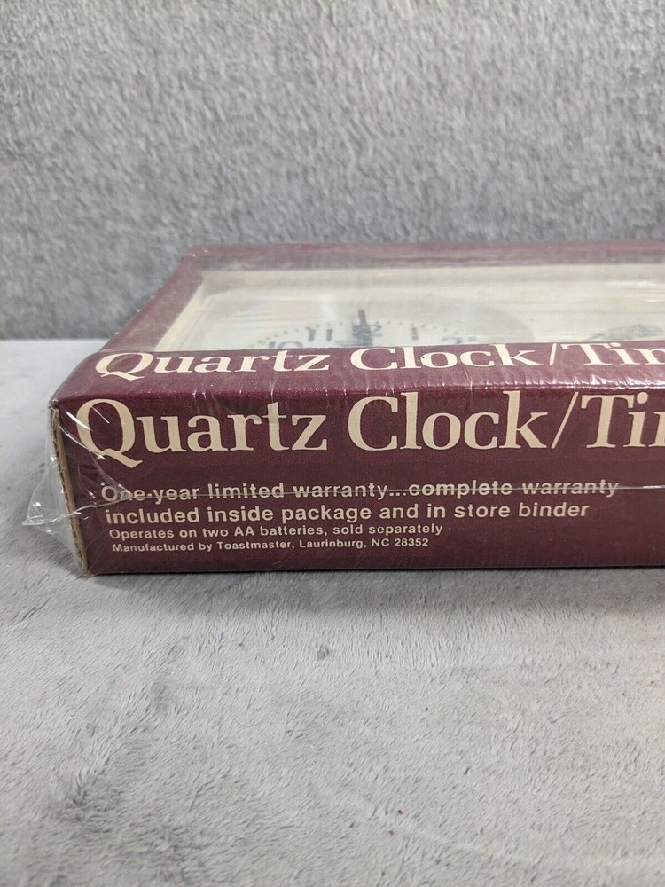 Vintage Quartz Clock, 3 Positions Vertical Horizontal Or Countertop