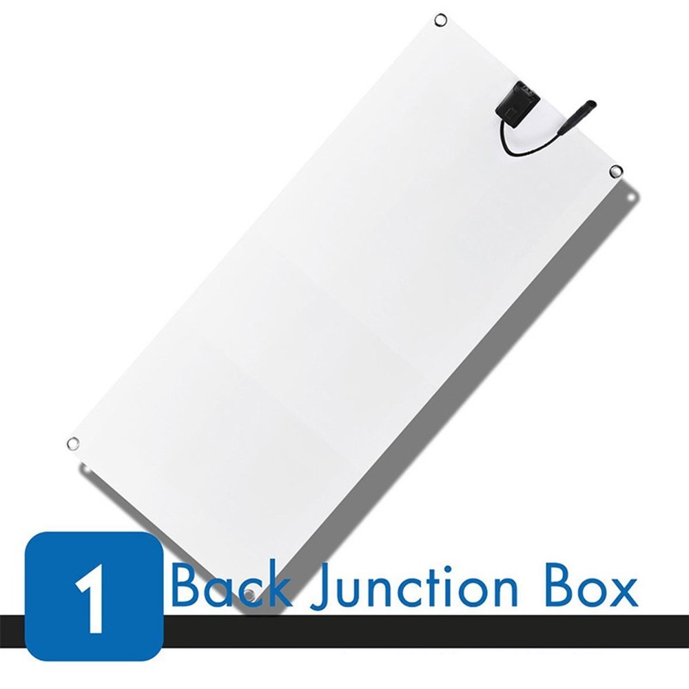 Flexible Solar Panel Kit with Dual USB Ports Charge Devices Simultaneously