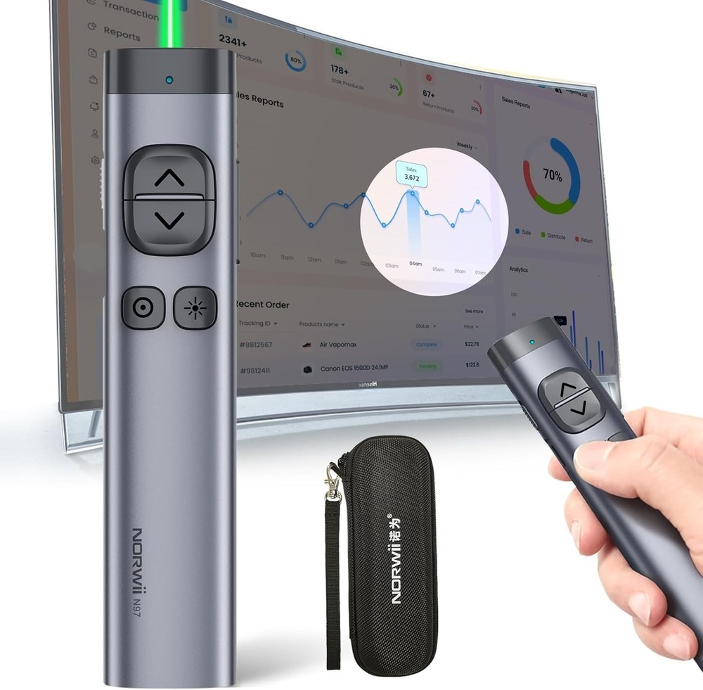 Bluetooth Wireless Presenter for PowerPoint Presentations