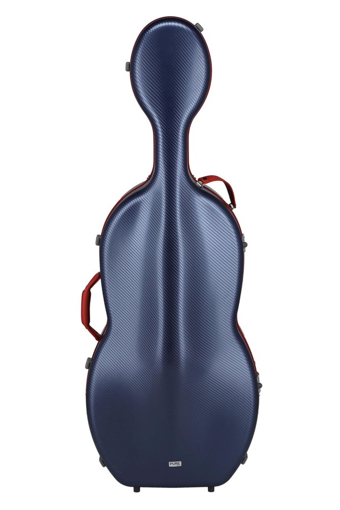GEWApure cello case polycarbonate, model FUN, blue-red