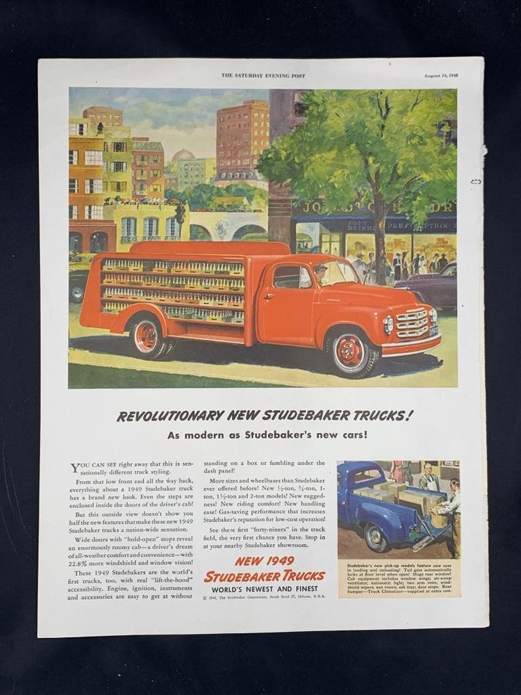 Magazine Ad* - 1949 - Studebaker Trucks - (#2)