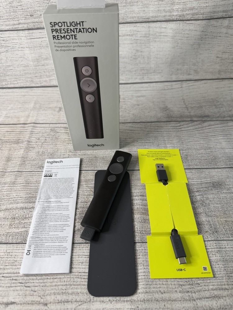 Logitech Spotlight Universal Wireless Presentation Remote Laser - Black