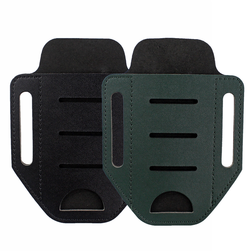Outdoor Multitools Leather Tool Sheath Single Pocket Holder Organizer Belt Pouch