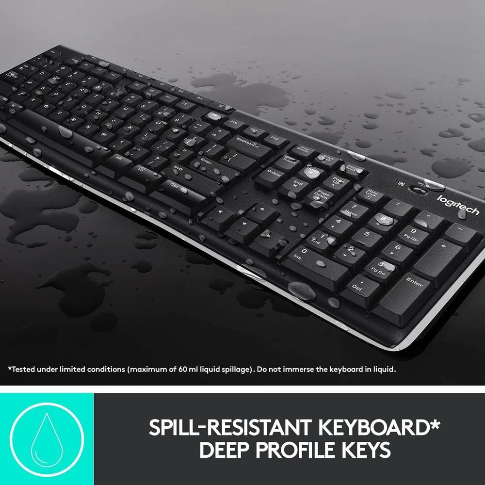 Logitech MK270 Wireless Keyboard and Mouse Combo (920-004536)