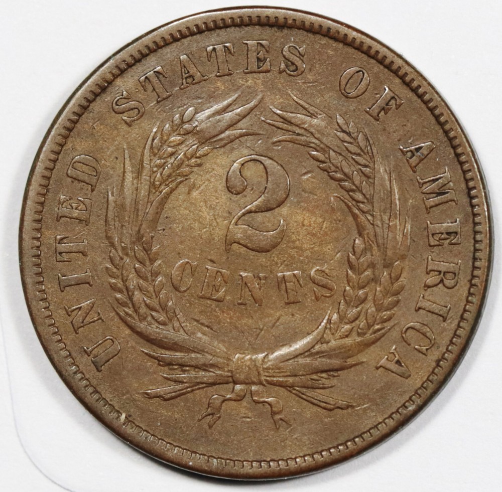 1866 2 Cent Piece. XF. 207020