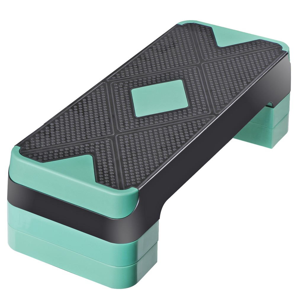 27" Aerobic Exercise Step Workout Step w/ 4”- 8” Adjustable Risers 4 Colors