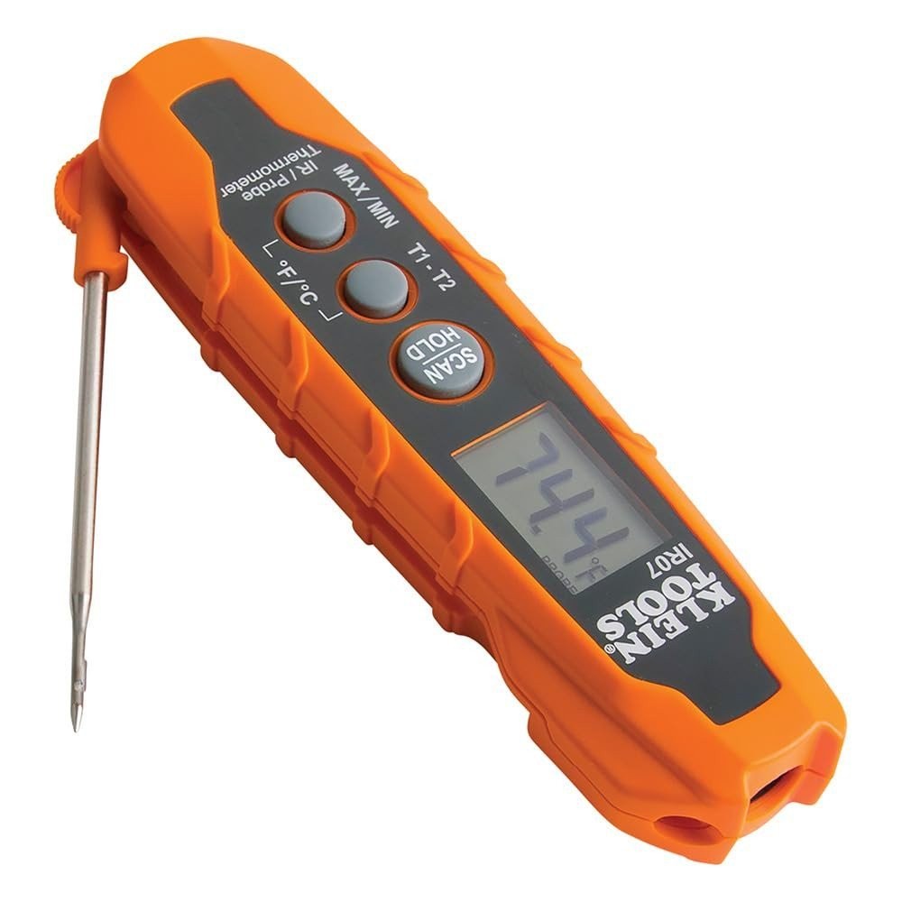 Klein Tools IR07 Dual IR Infared Probe Pocket Size LCD Digital Thermometer