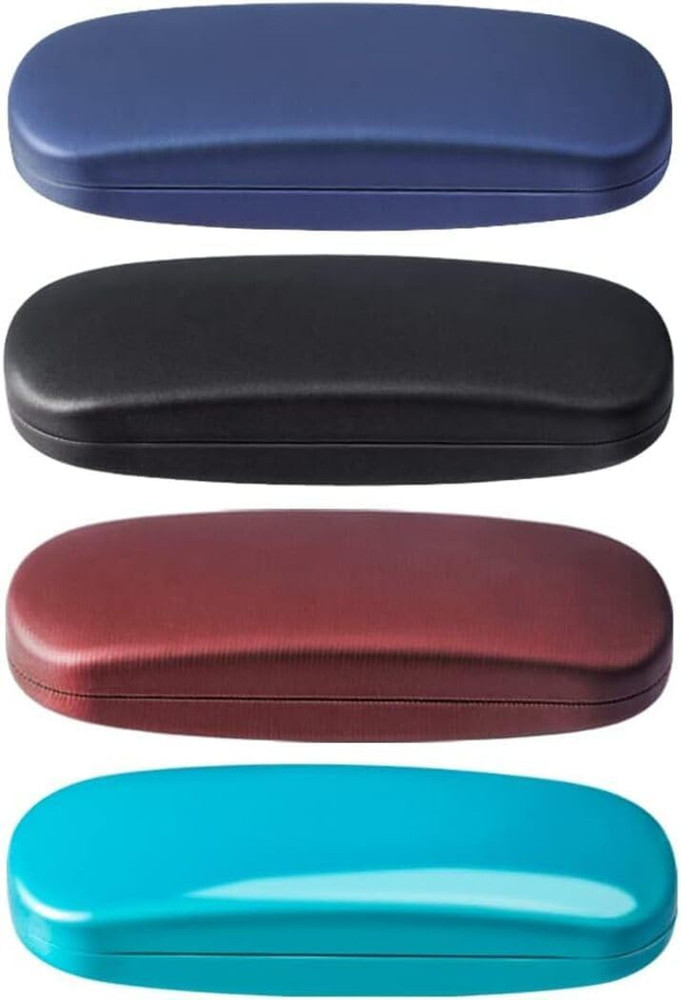 Eyeglasses Case (4 Piece) Unisex Hard Shell Eyeglasses Cases Protective Case New