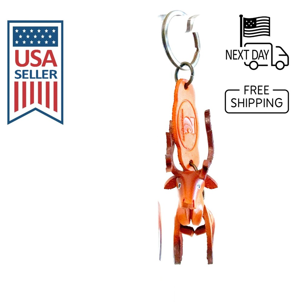 Sika Deer Handmade Leather Keyring