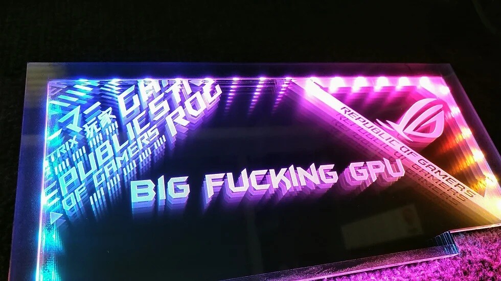 Custom Pic & Size Infinity Mirrored GPU Backplate GPU Side Panel RGB Gaming PC