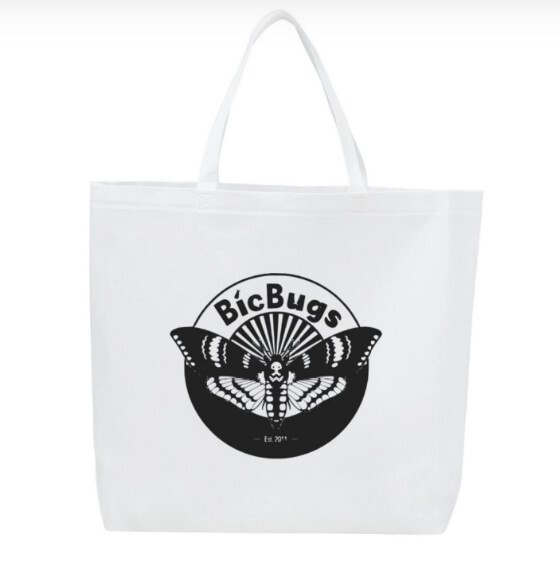 BicBugs official logo jumbo shopping tote
