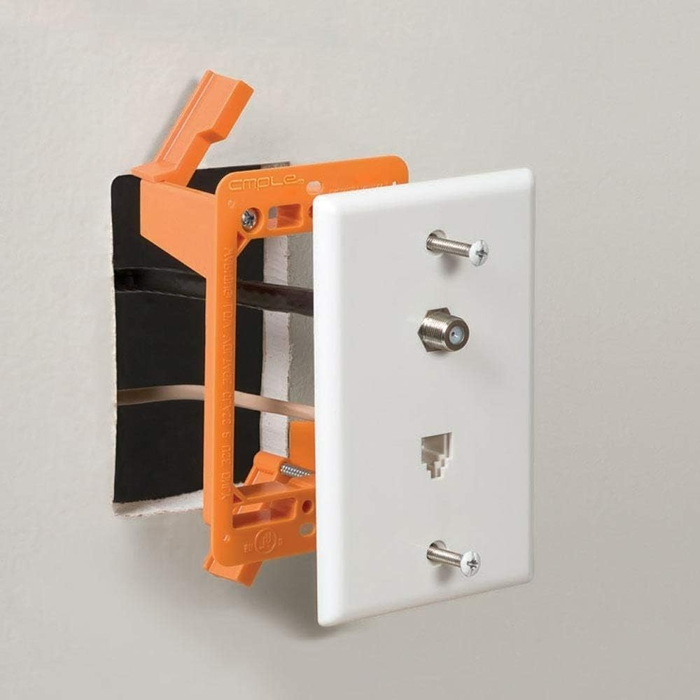 Low Voltage Mounting Bracket 1 Gang Multipurpose Drywall Mounting Wall Plate ...
