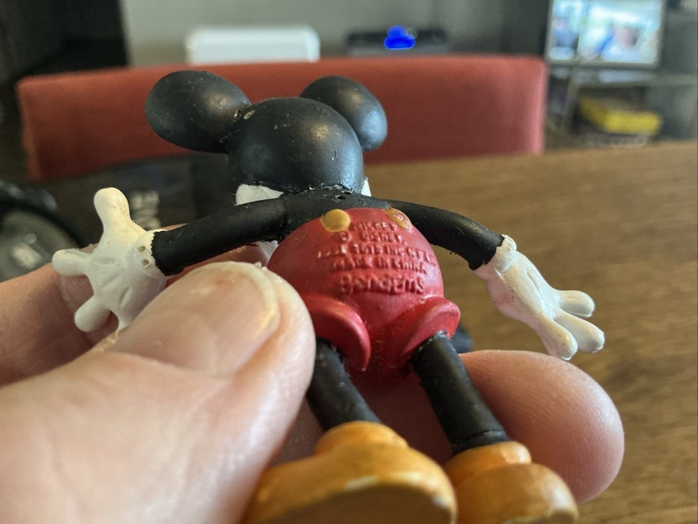 Vintage DisneyMickey Mouse Bendable 3” Bendems