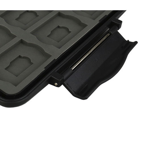 JJC MC-SDMSD24 Water Resistant Holder Storage Memory Card Case &12 Micro SD Card