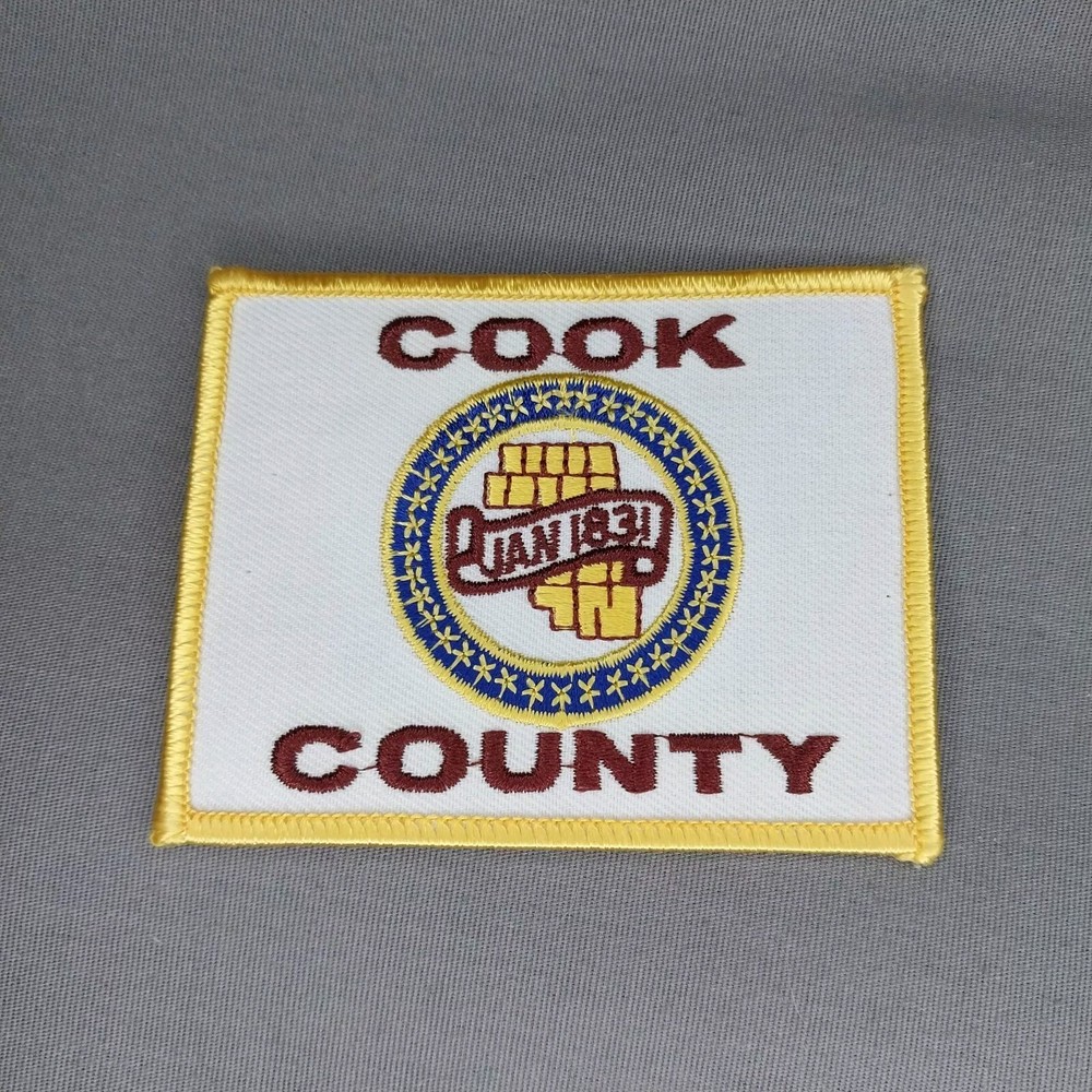 Cook County IL Illinois 3.5"x2 3/4" Patch