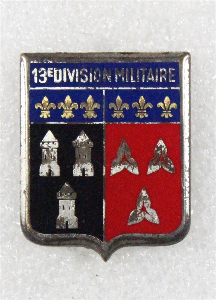 French Army Badge: 13e Division Militaire Territoriale - Drago