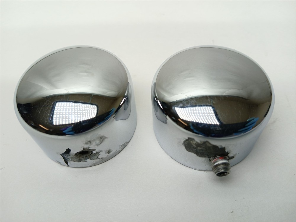 Harley-Davidson 2012 Electra Glide CVO Front Axle Nut Covers Chrome 43475-08