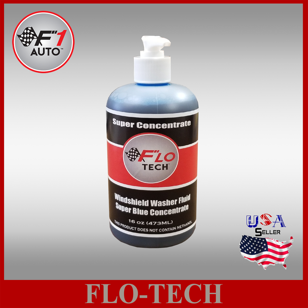 FLO-TECH 16OZ (SUPER CONCENTRATE) BLUE CAR WINDSHIELD WASHER FLUID MAKES 100GAL