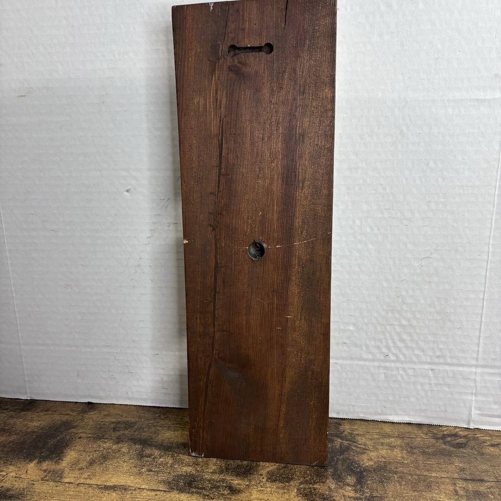Vintage Taylor Thermometer Hygrometer Weather Station Combo On Solid Oak Panel