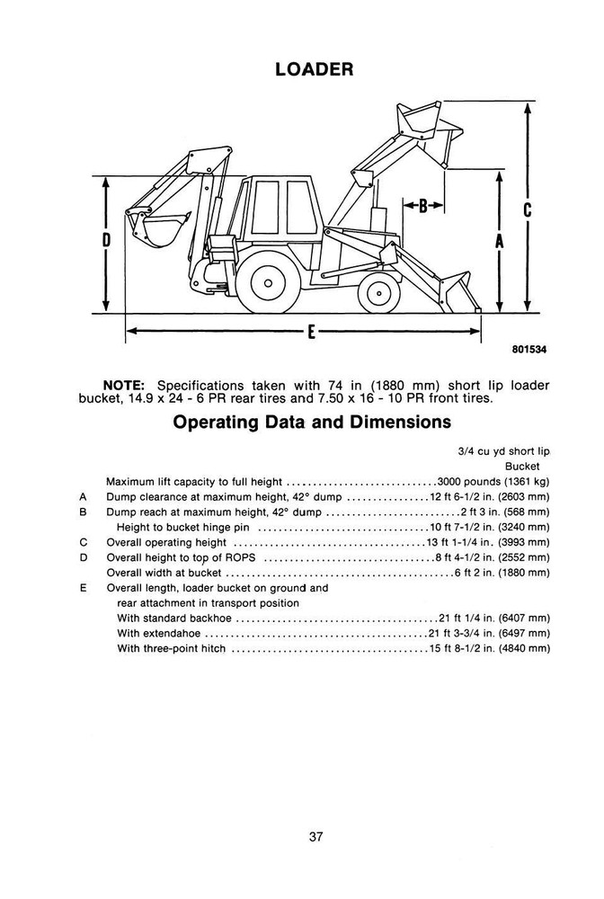 Tractor Operator Manual Fits CASE 480D 480LL Loader Backhoe & Loader Landscaper