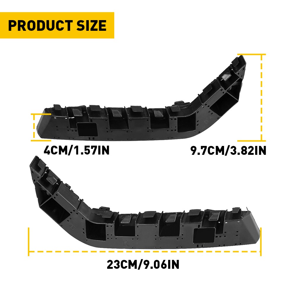 Pair Front Bumper Retainer Bracket for Honda 2016-2021 Civic Left Right Side EOA