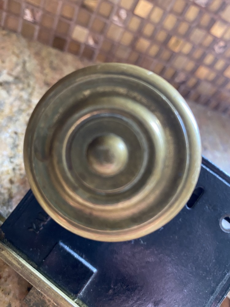 Antique / Vintage 2 Sets Solid Brass Door knob Hardware Set 🔥