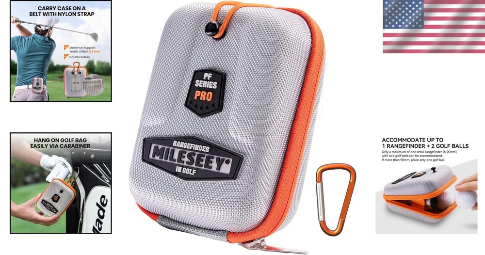 Golf Rangefinder Hard Shell Case - Universal Fit, Waterproof & Durable