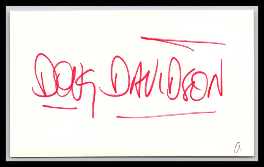 Doug Davidson - Actor - 3x5 Card - Signed / Autograph (a)