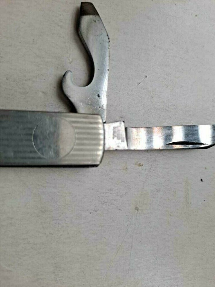 Vintage Pocket Corkscrew Bottle Opener Knife Combination