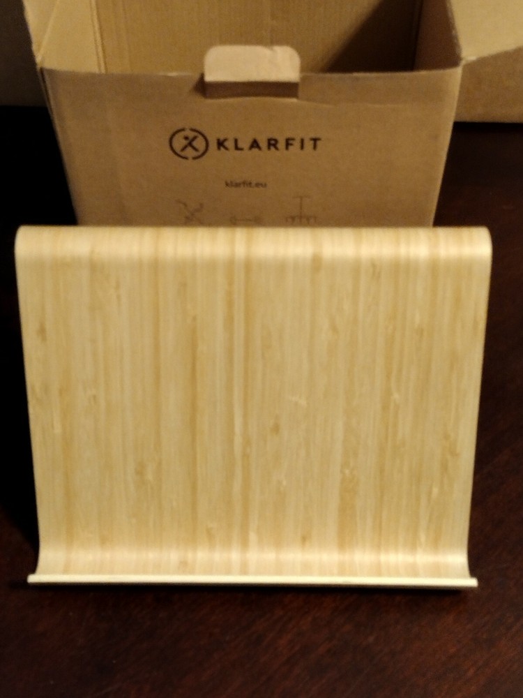 Klarfit Ergonomic Bamboo Tablet Stand