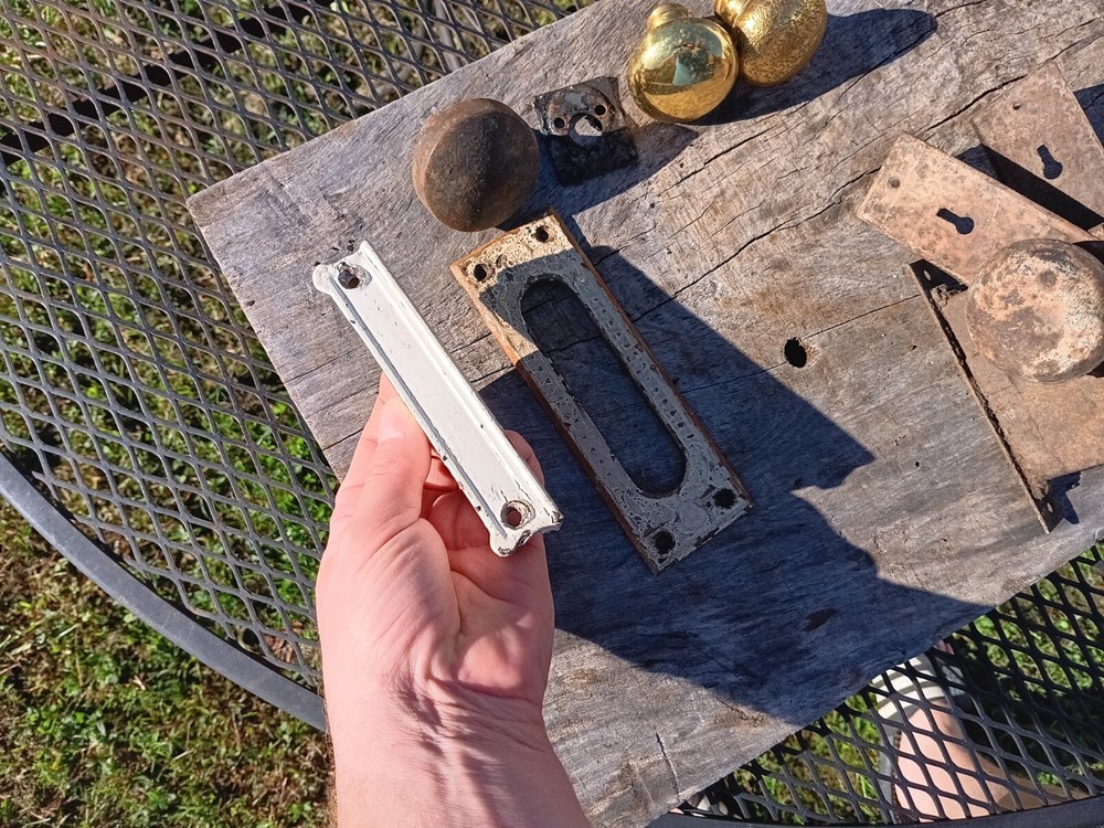 Antique Door Knobs Lot With Hardware