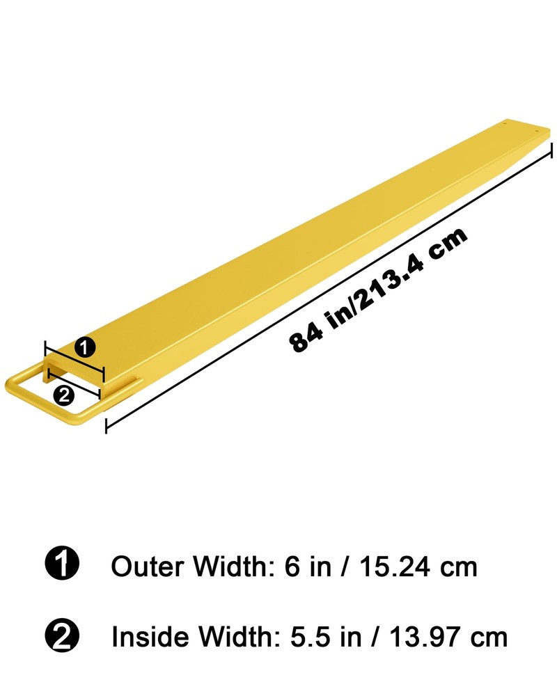 ⭐Forklift Extensions, 84 Inch Pallet Fork Extensions 5.5 Inch Widthfor For klift