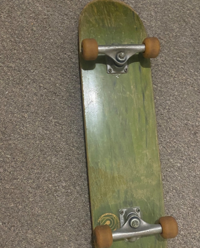 skateboard black and green