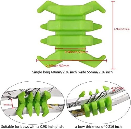 1 Pair Archery Rubber Bow Limbs Vibration Damper Dampener Stabilizer Silencer...