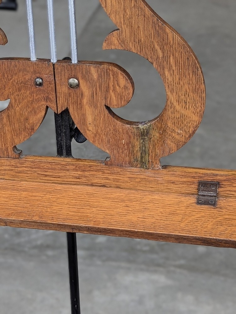 Hamilton Oak & Cast Iron Victorian Music Stand 😍
