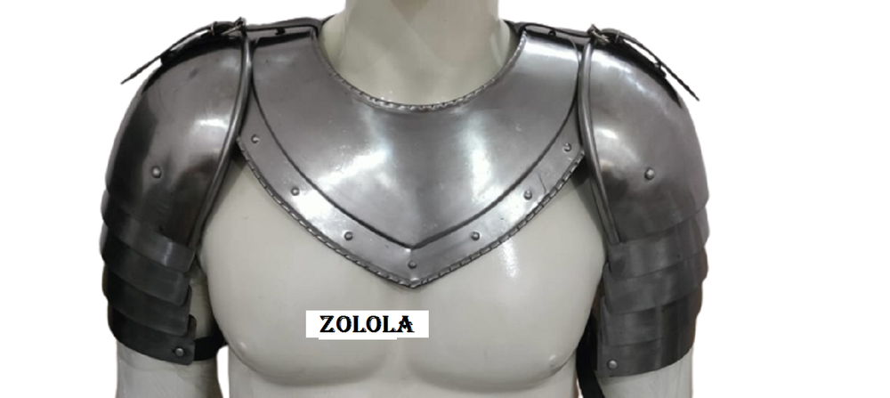 Medieval Armor Metal constructed Shoulder Pauldrons Pair New Arming