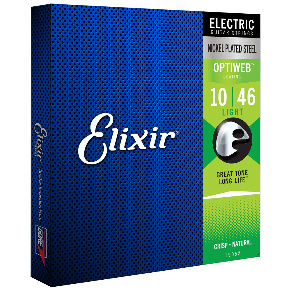 6 Sets! Elixir OPTIWEB Nickel Electric — 19052 Light .010-.046