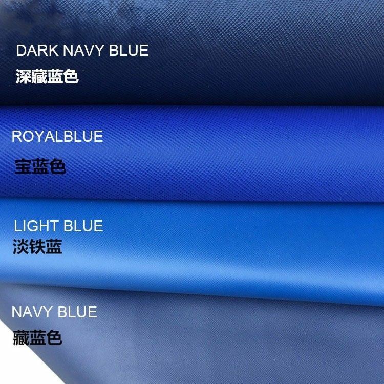 Blue taiga First layer leather material cross pattern cowhide for Leathercraft