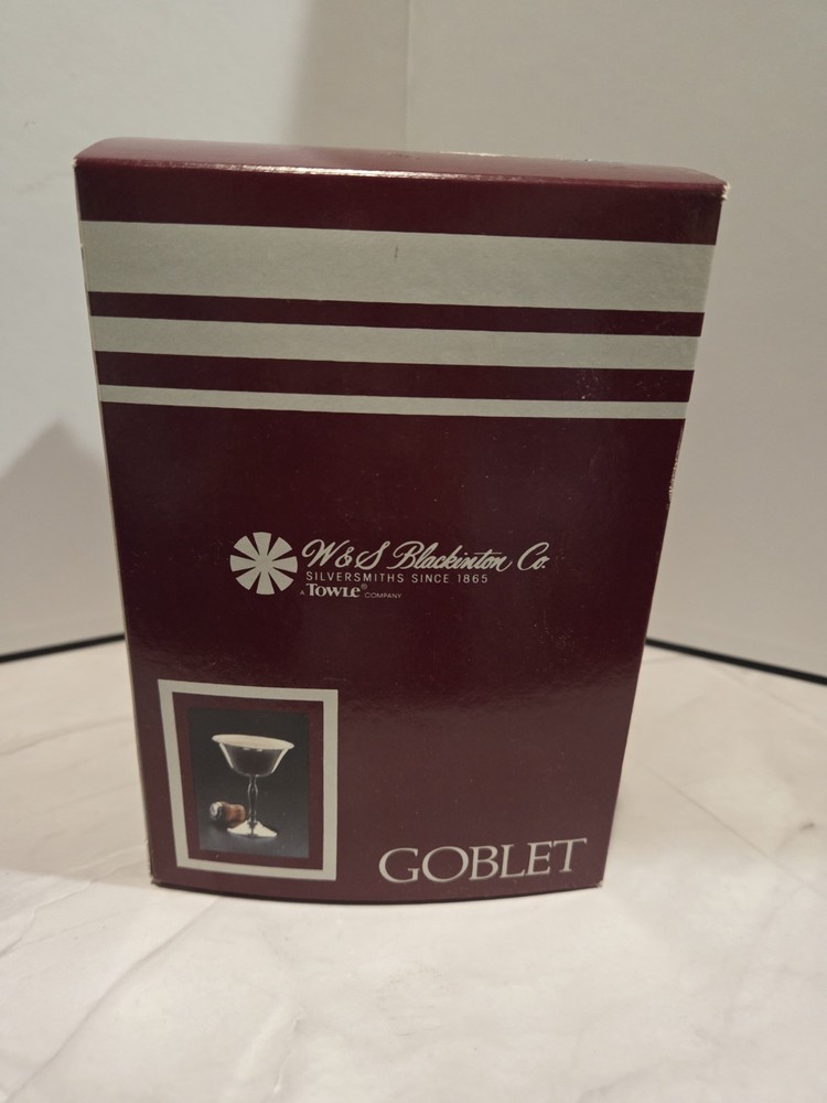 W & S Blackinton Goblet Silver Plated