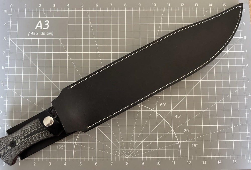 MTECH XTREME MX-8068 Outlander All Black Micarta Handle 18" Overall Fixed Blade