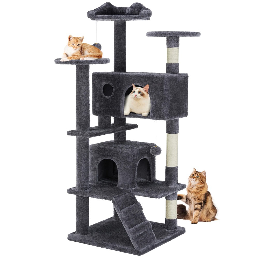 Large Cat Tree Tower, 80 Cat Tree  Large Cats, Multi Level With Scratching Post,