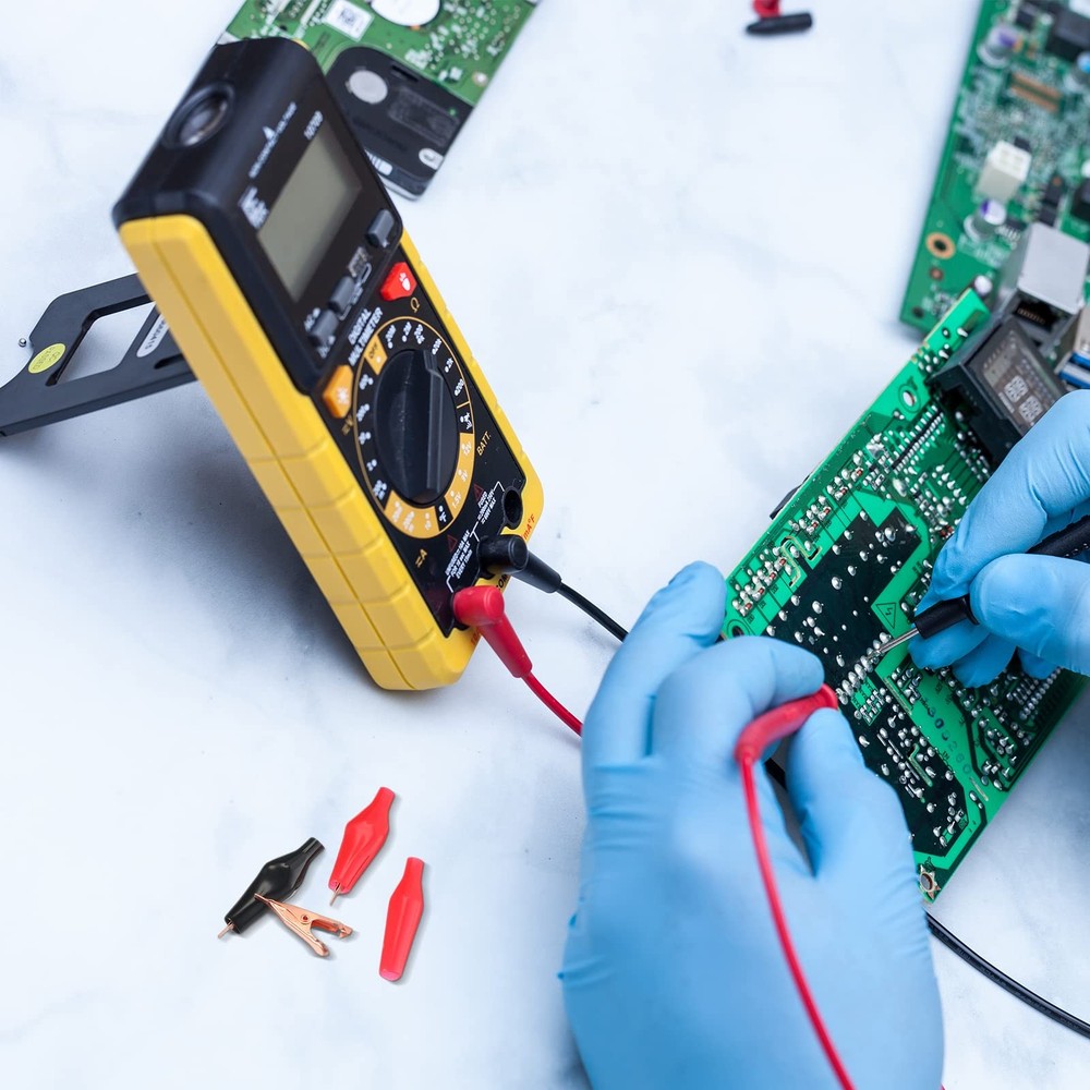 20 Pack Micro Toothless Alligator Test Clips Small Solid Copper Alligator