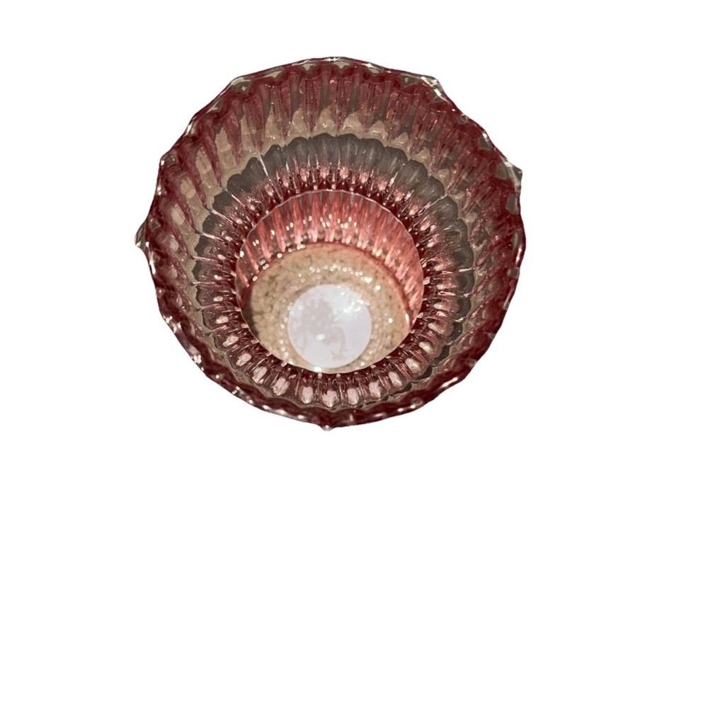 Anko Small Pink Ribbed Vase