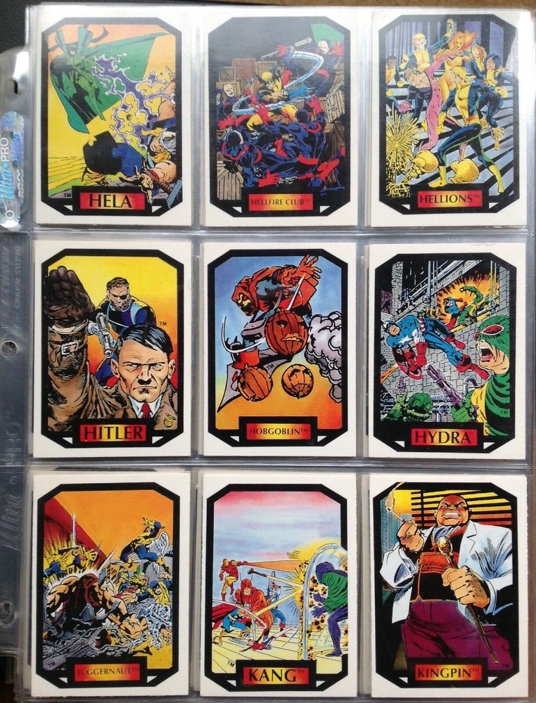 1987 MARVEL UNIVERSE SERIES 2 COLOSSAL CONFLICTS COMPLETE COMIC TRADING CARD SET
