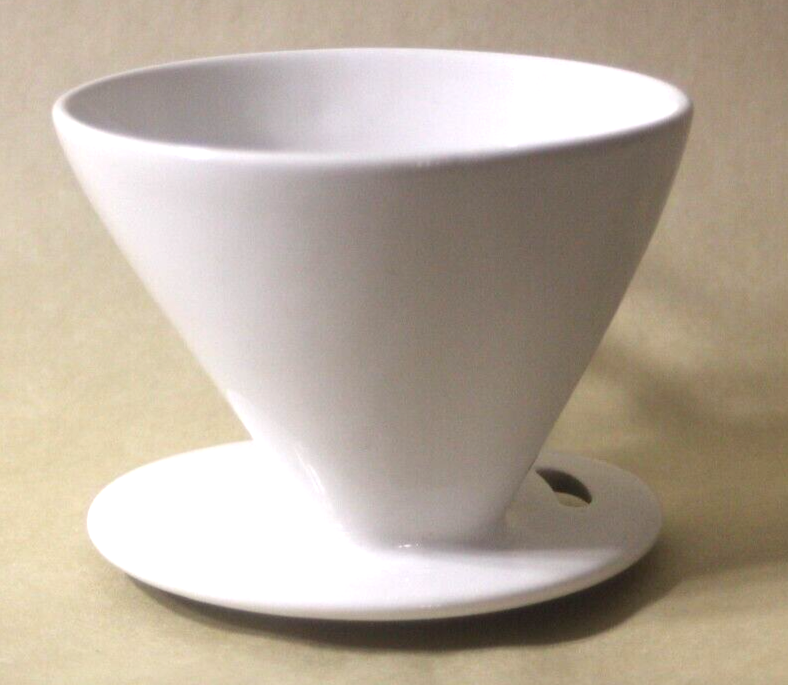 Blue Bottle Coffee White Ceramic Pour Over Cone Retired Design