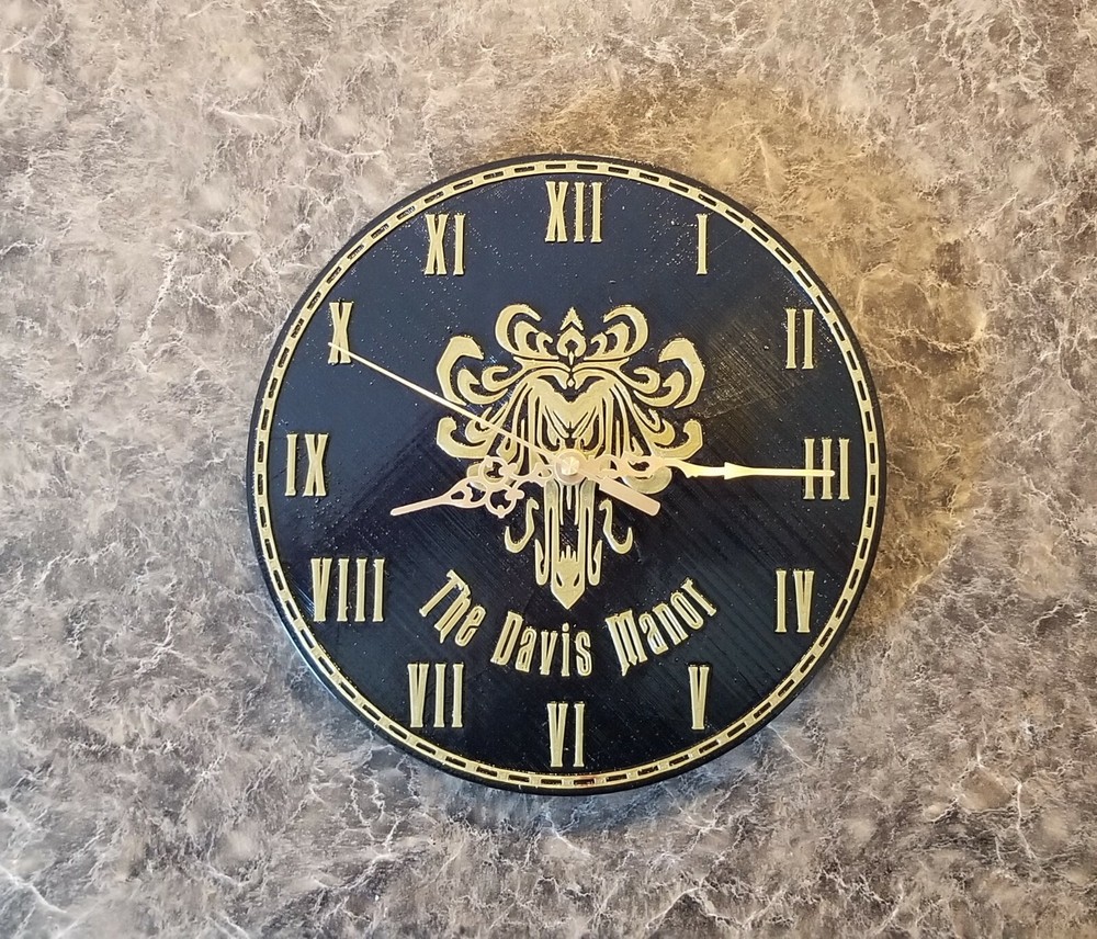 Personalized Haunted Mansion Welcome Foolish Mortals Inspired Wall Clock