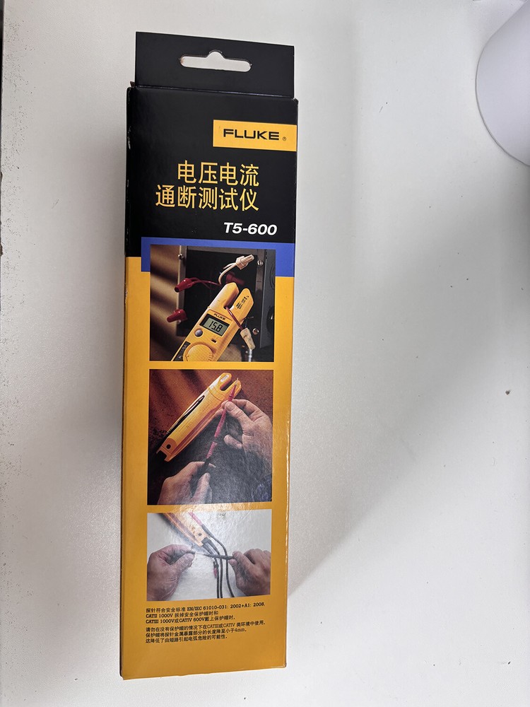 Fluke T5-600 Clamp Meter Continuity Current Electrical Tester