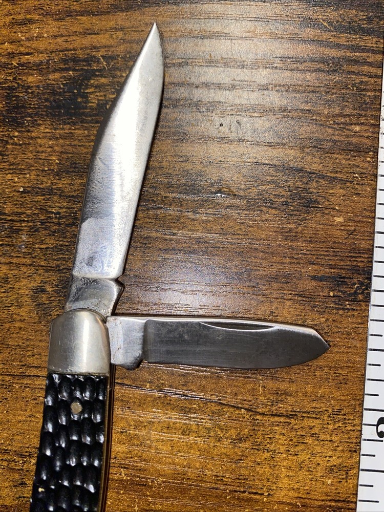 Vintage Nutmaster 3 Blade Folding Knife Made In USA