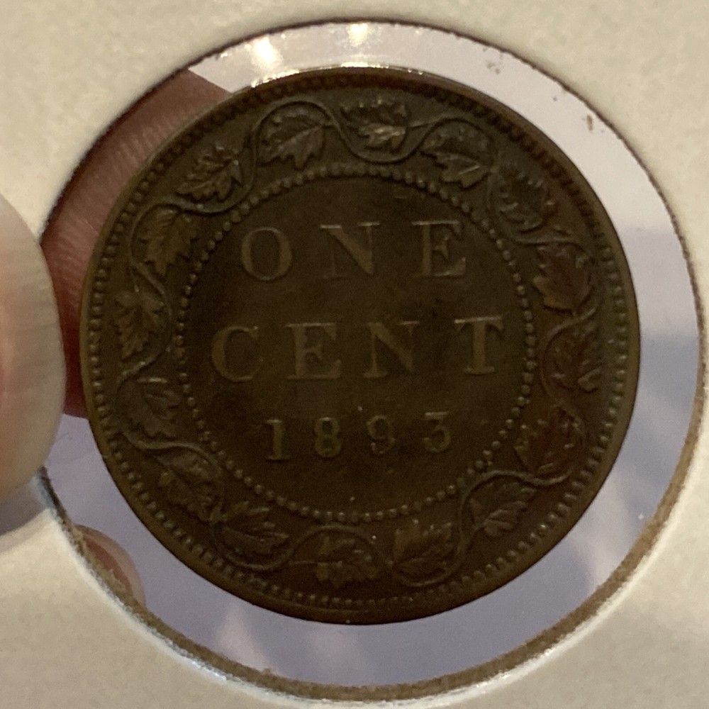 1893 canada large cent queen victoria