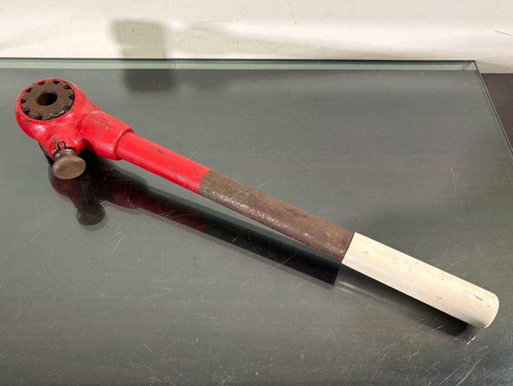 Rigid 00-R Ratcheting Pipe Threader with 3/8" Die Head & 14" Handle